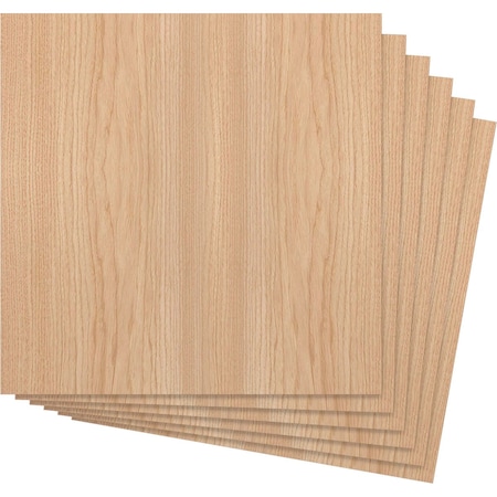 Ekena Millwork 23 3/4W x 23 3/4H x 1/4T Wood Hobby Boards, Hickory, 6PK HBW24X24X250BHI
